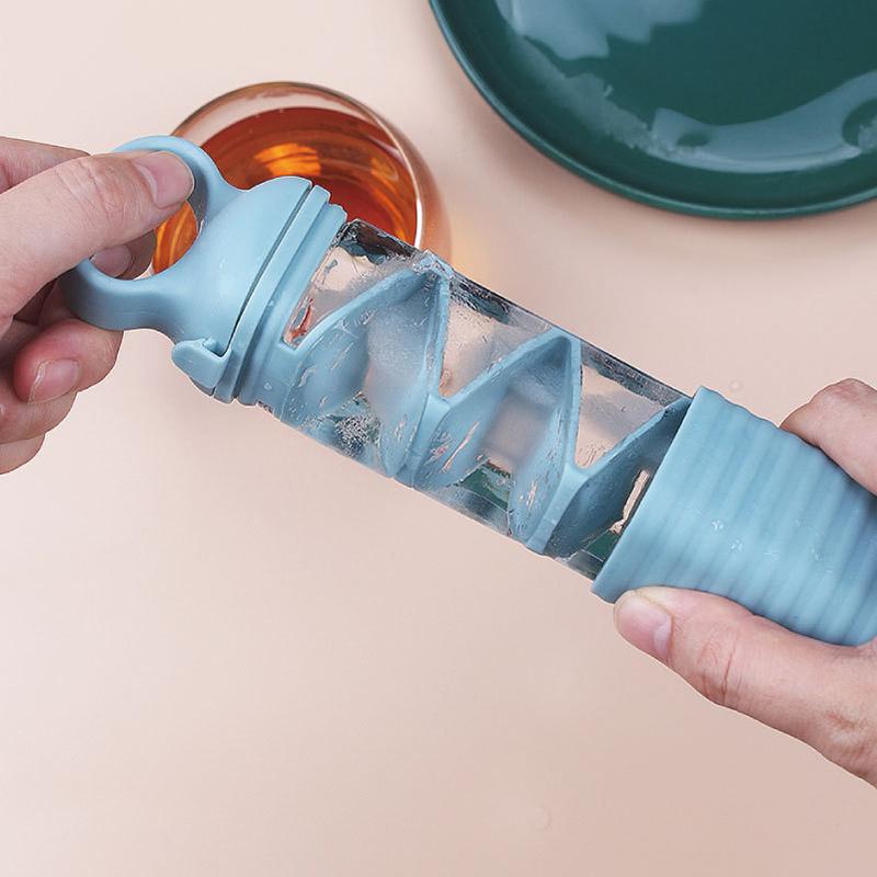 New Portable 10 Grid Ice Cube Silicone Mold Creative Pull-Out Food Grade Ice Maker Easy To Demold Kitchen Bar Diy Ices Maker