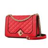 Embroidered Small Square Bag Messenger Bag Women's Bag Korean Fashion Handbag PU Leather Shoulder Bag