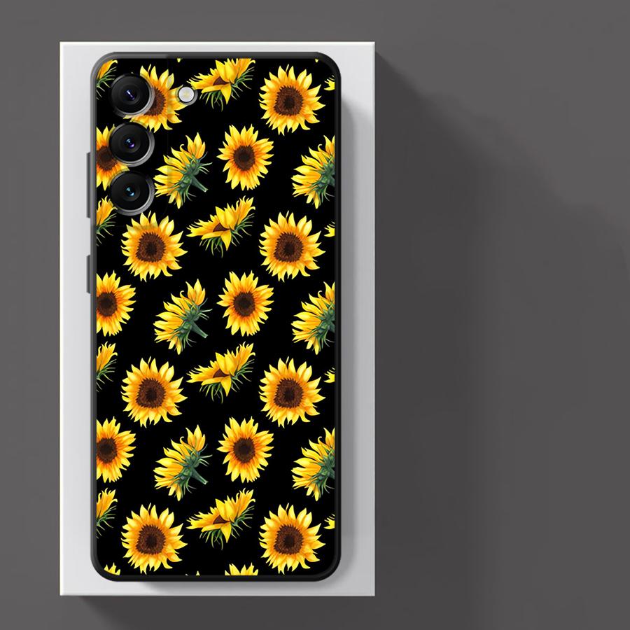 Case for Xiaomi Redmi Note 11 12 Pro 7 8 10 10S 9S 13 Pro Plus 14 11s 12s 9 Funda Phone Cover Sunflower