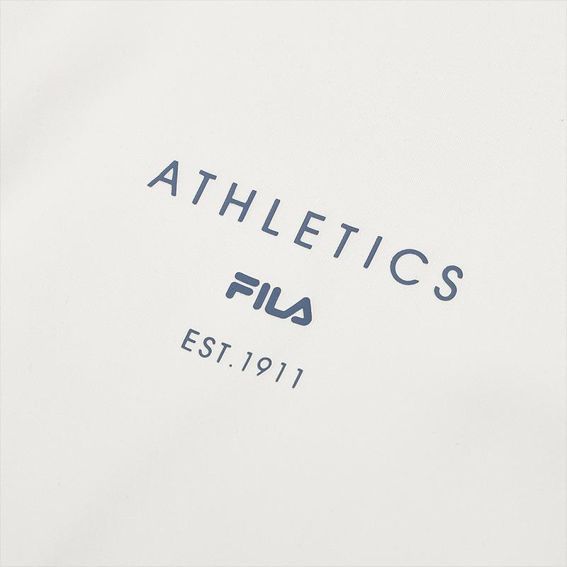 New FILA T Shirts Men's Brown White A11M441216FWT