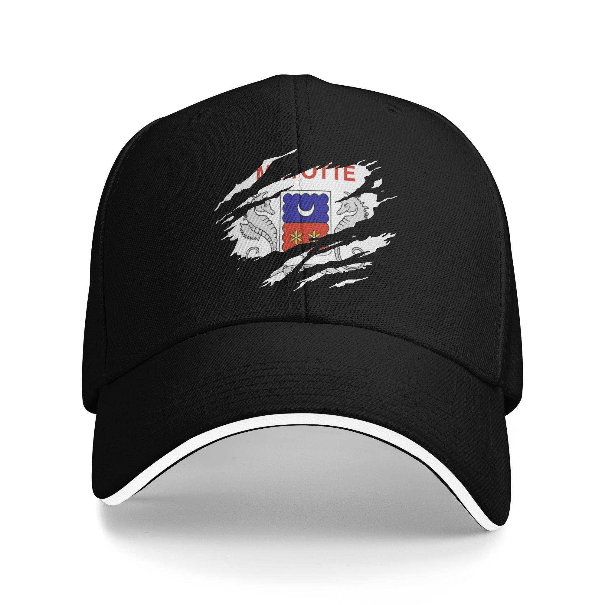 

Mayotte flag Baseball Cap y2k Cool Trucker Hat Summer UnisexTeens Tennis Skate Baseball Caps One Size
