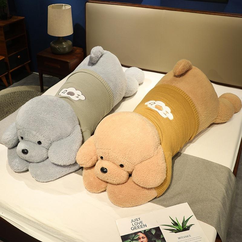 Large Clothed Dog Doll Plush Toy Teddy Dog Doll Children's Soothing Ragdoll Girl Birthday Gift