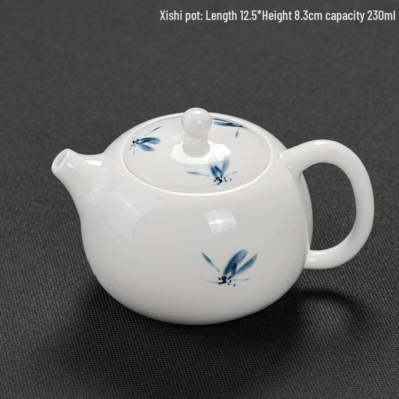 

Jiakang Ming Porcelain Orchid Teapot
