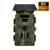 WiFi Wildkamera Solar-Wildkamera 8K 60MP WiFi Wildtier-Jagdkamera IP66 Wasserdicht Außen Nachtsicht Wildkamera