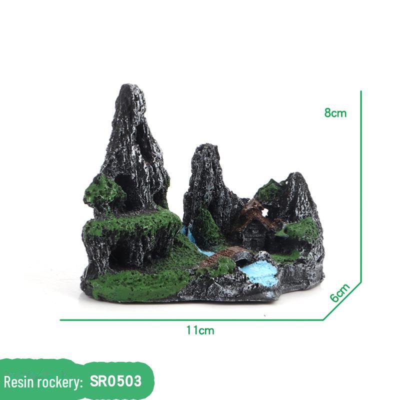 

Искусственная смоляная скала для аквариума - SR05 Имитация аквариума с рыбками