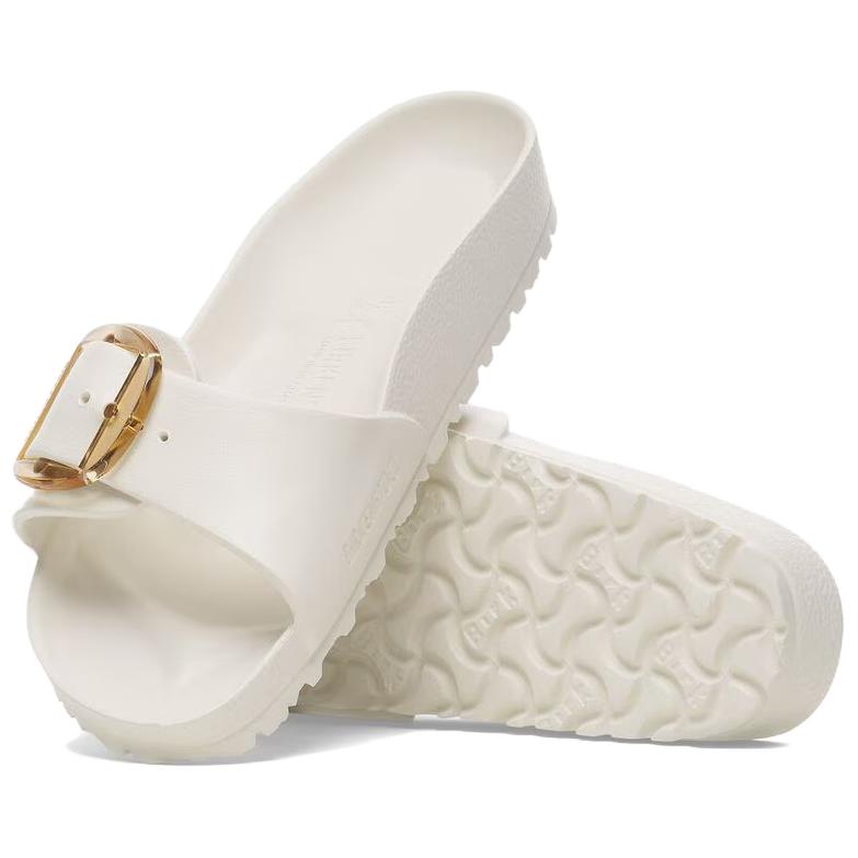 Birkenstock Madrid Big Buckle Comfortable Breathable EVA Slide Sandals Unisex sandals Eggshell 1029633