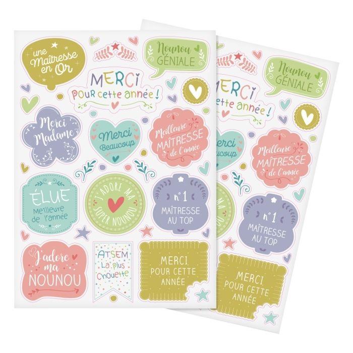Thank You Teacher Stickers 74 Pieces