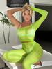 Fashion Fishnet Bodysuit Women Sexy Lingerie Striped Hollow Out Bodystockings Lace Underwear Erotic Jumpsuit Sexy Floral Tights