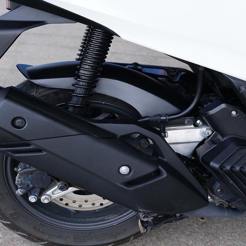 Plastic Motorcycle Mudguard Matte Black Carbon Fiber Rear Extension Splash Pad Protection Cover for PCX160