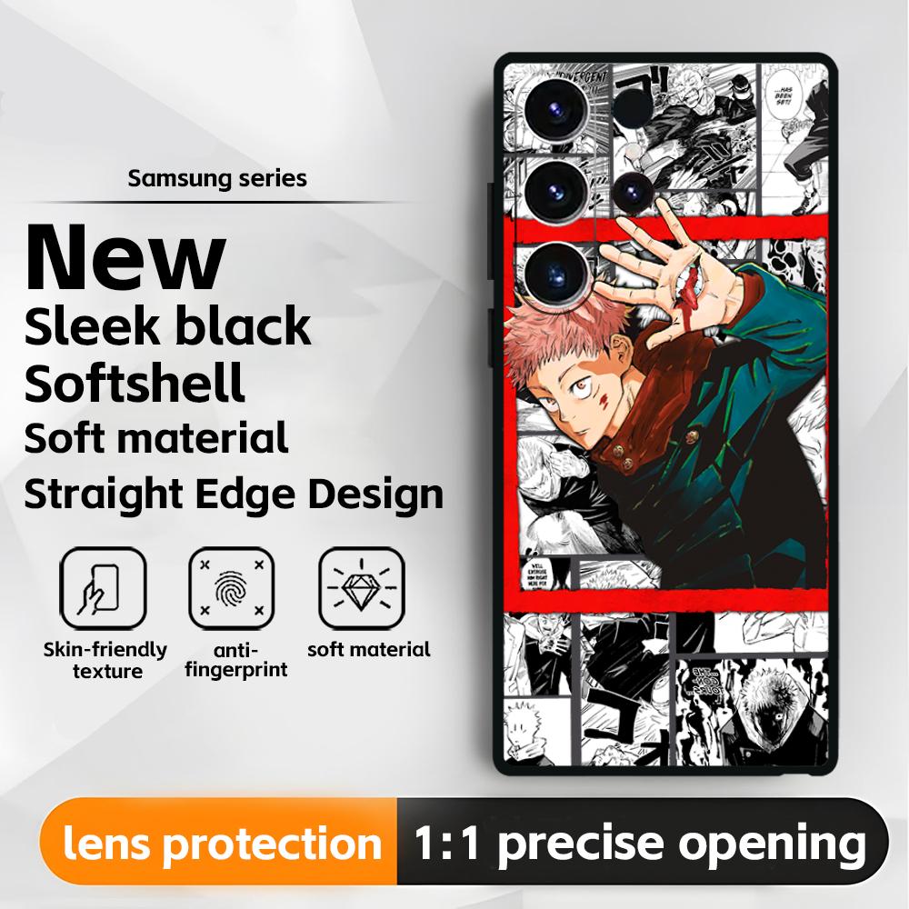 Hot Anime Jujutsu kaisen(0) Phone Case For Samsung Galaxy S25 S24 S23 S22 S21 S20 Plus Ultra Note20 Soft Black
