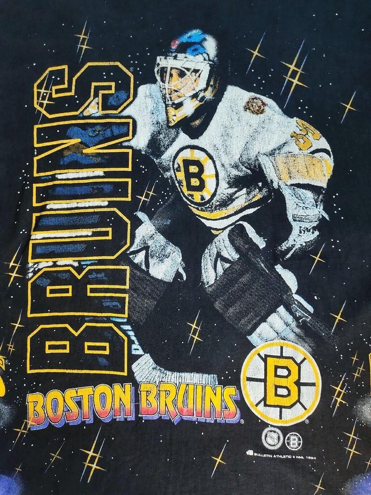 Редкая винтажная футболка Boston Bruins с принтом по всей поверхности 1994 года NHL Хоккейная унисекс футболка L