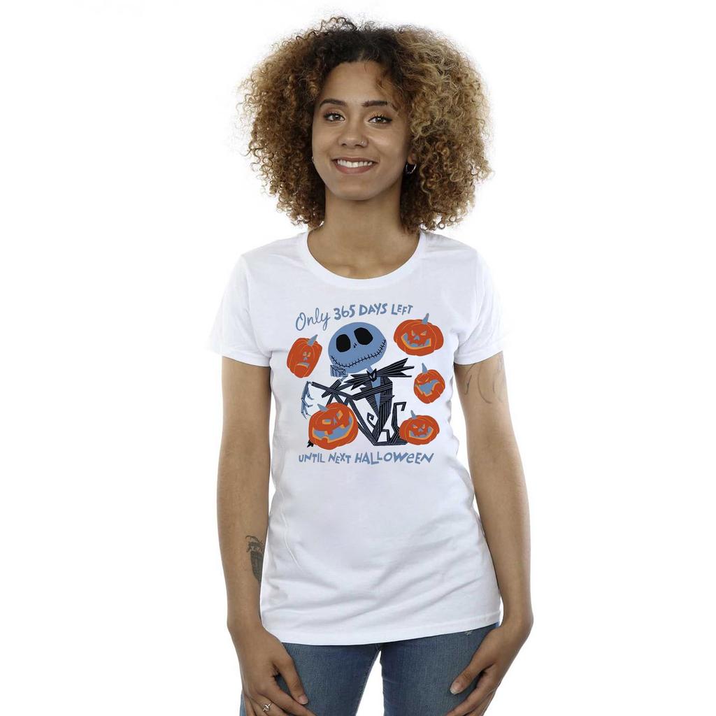 Nightmare Before Christmas Womens/Ladies 365 Days Until Halloween Cotton T-Shirt