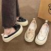 Shallow Single Shoes Retro Casual Wholesale New Summer Breathable One Pedal Heightening Thick-soled Mother Shoes Female Explosion