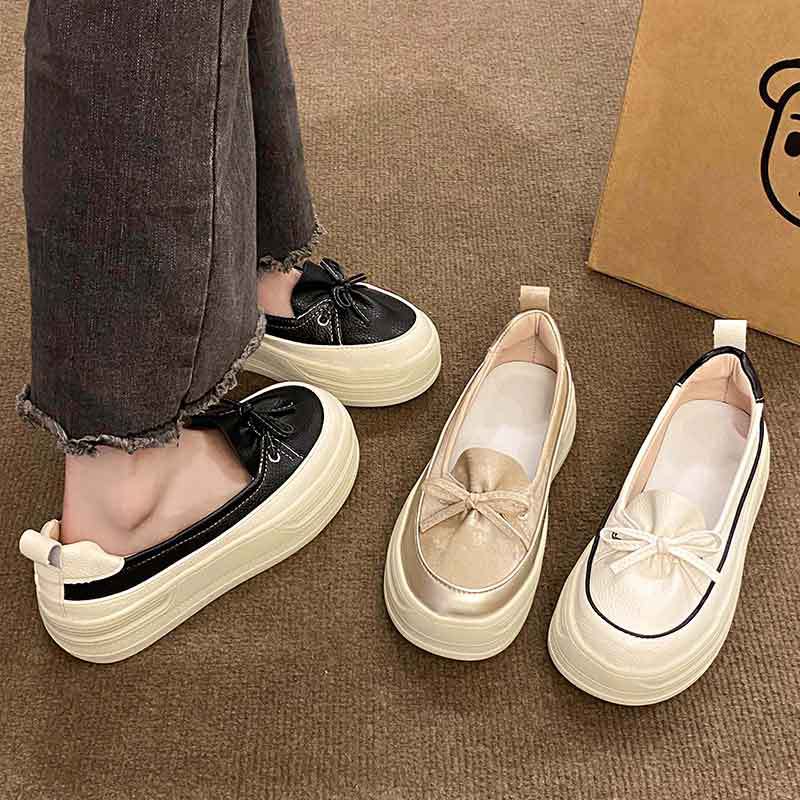 Shallow Single Shoes Retro Casual Wholesale New Summer Breathable One Pedal Heightening Thick-soled Mother Shoes Female Explosion