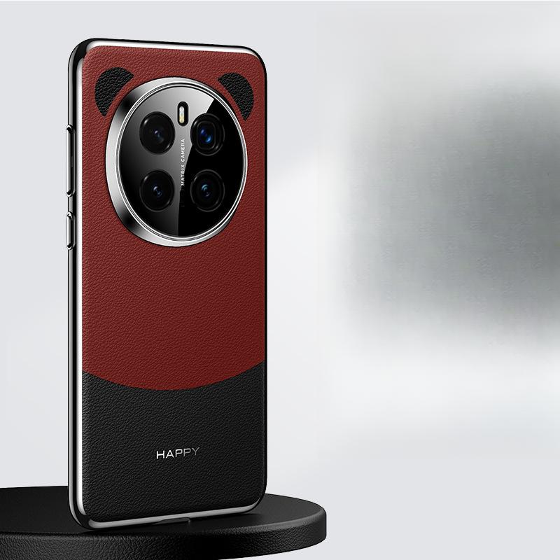 Suitable for Honor Magic7pro Phone Case Splicing Panda Color HONOR Business Men's 6pro Anti-drop Full Bag Leather Case