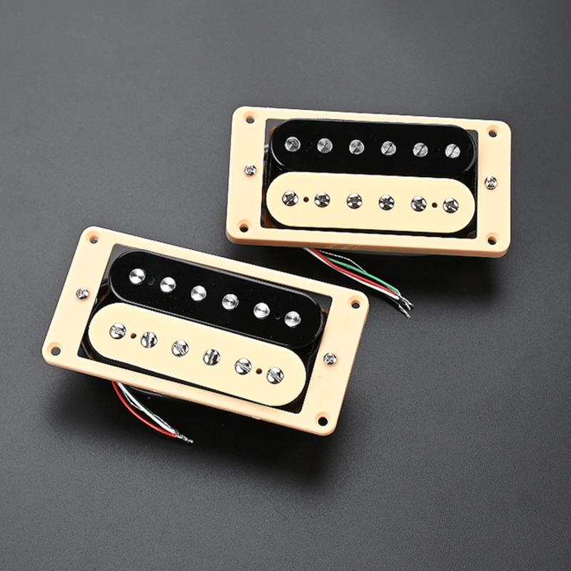 Double Coil Pickup Bridge & Neck Pickups Set Electric Guitar Humbuckers Pickups Electric Guitar Accessories Easy Install