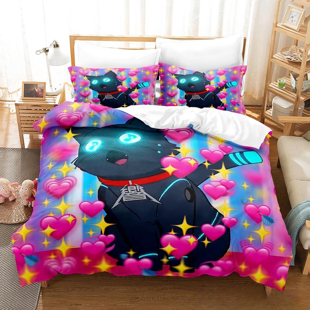 

3D-принт Game Hi-Fi Rush Постельное белье Комплект односпальных односпальных кроватей для взрослых и детей, комплект постельного белья, домашний текстиль EU Twin 135x200cm