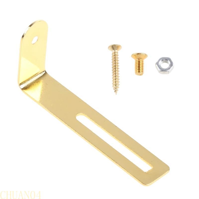 A1A2 Gold Pickguard mounting Bracket L Shape For LP Electric Guitar for w Nut Screw золотой