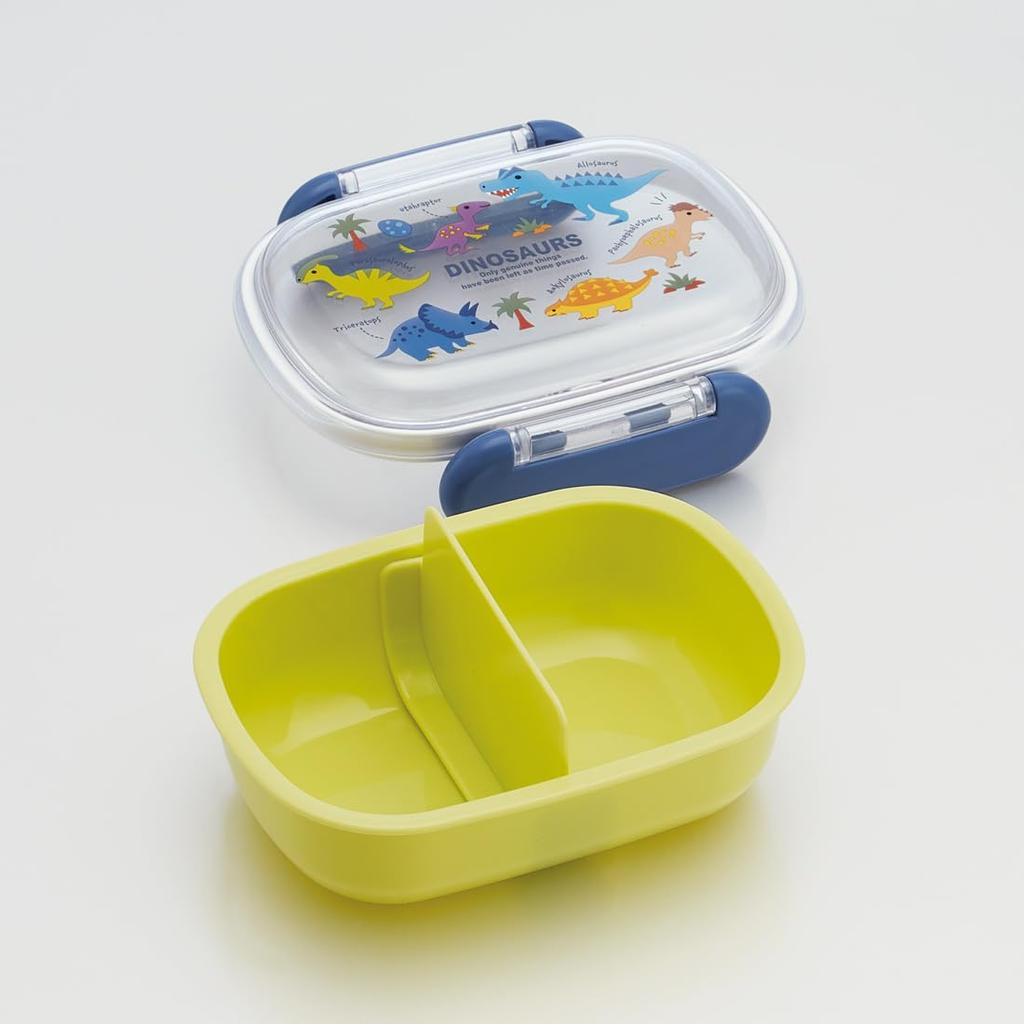 Skater Small Lunch Single Domed Design with Dinosaur Picture Made In Kids' Box, Tier, 270ml, Book, Antibacterial, Japan, QAF1AG-A