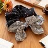 Polka Dot Bow Hair Tie - High-End Hair Accessory for Buns