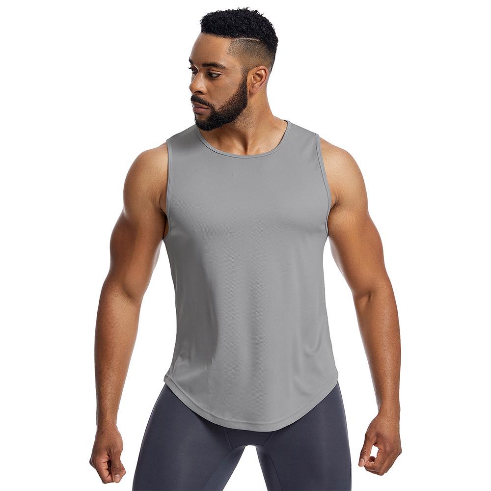 Men's Athletic Sleeveless Tank Tops Running Breathable Workout Vest for Gym Fitness Shirt