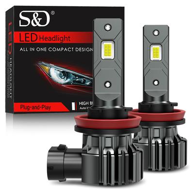 2 pezzi CANBUS H1 H11 LED H8 H9 9005 HB3 9006 HB4 H27 881 H27W/2 H7 ha condotto il faro 6000K super luminoso Fanless H27W 880 CSP DRL fendinebbia lampada di guida