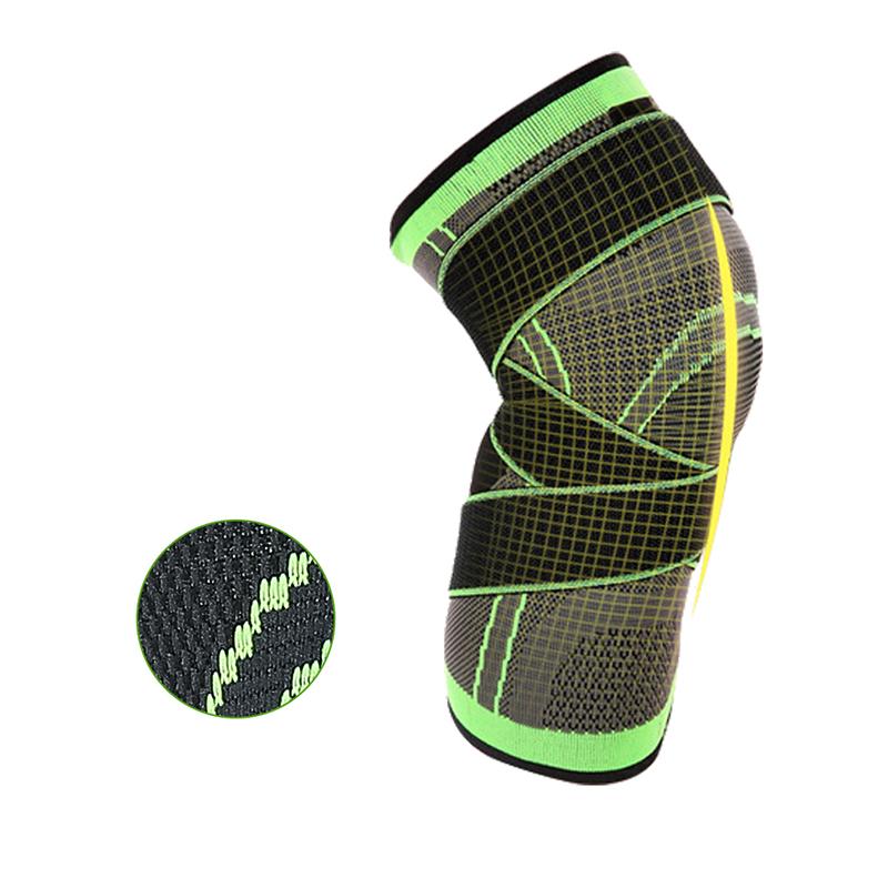 1 Pair Men Sports Compression Knee Pads Elastic Support For Volleyball Basketball Running Riding Fitness Workout