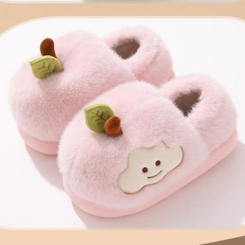 

Подкладка, вся часть утолщенных хлопковых тапочек, осенне-зимние женские домашние для комфорта и тепла, яблочная сумка на пятке 40-41