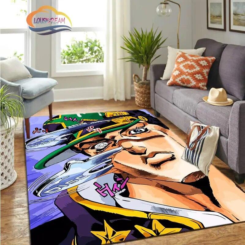 JoJo's Bizarre Adventure Stone Ocean Series Anime Carpet and Rug Living Room Large Area Decoration Sofa Mat Bedroom Doormat.