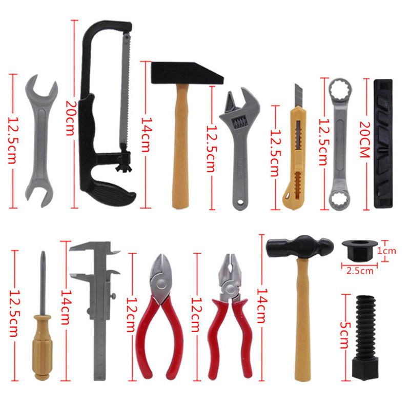 Premium 14pcs Construction Tool Set Toy For Childrens Creative Pretend Play And Learning