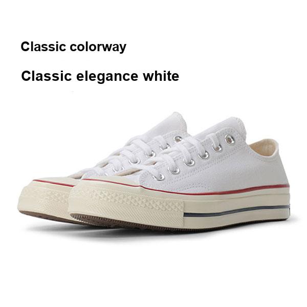 Converse 1970er Chuck Low Top All Star Serie Vulkanisierte Schuhe Unisex Sneaker Weiß A162065C
