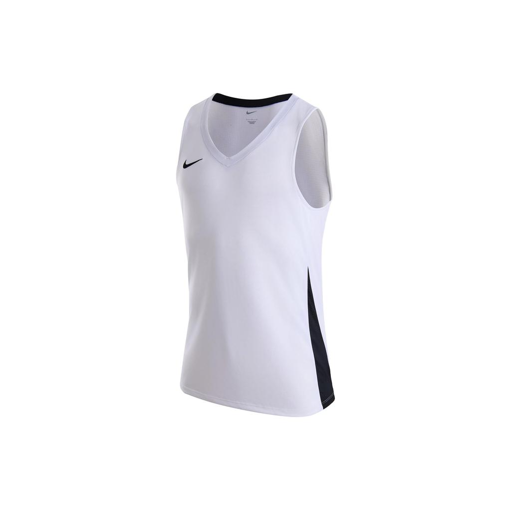 Nike Color Block Breathable V-Neck Sleeveless Basketball Jersey Men Tops White HF0519-100