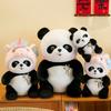 Panda Plush Toy Unicorn Hat Doll Stuffed Animal Cartoon Decor Pp Cotton Gift