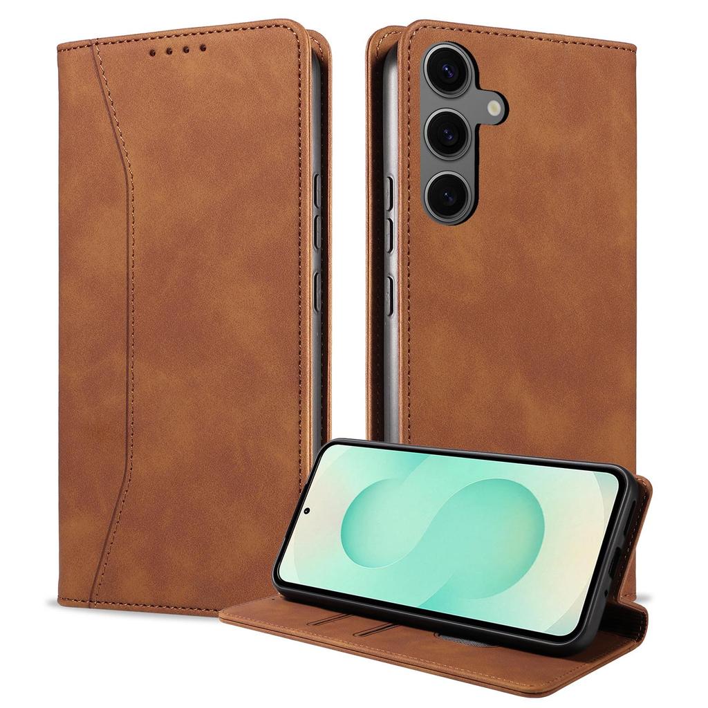 Magnetic Leather Flip Case for Samsung S24 Ultra - Protective Cover for Models A15, A34, A55