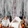 Halloween Decoration Black White Creepy Cloth Spooky Gauze Fabric Window Door Cover Scary Party Horror House Props Hallow Favors