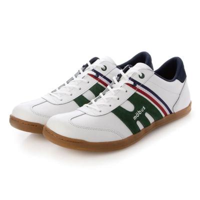 Mobus FINSTER Echtes Leder Freizeit-Laufschuhe 0 Herren (Weiß/Dunkelgrün, 26-Punkt-Messung, Zentimeter)