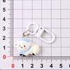 Adorable Cartoon Sheep Resin Keychain Non-fading Design Portable Pendant for Laptop Bag Decor Kids Birthday Gift Ideas