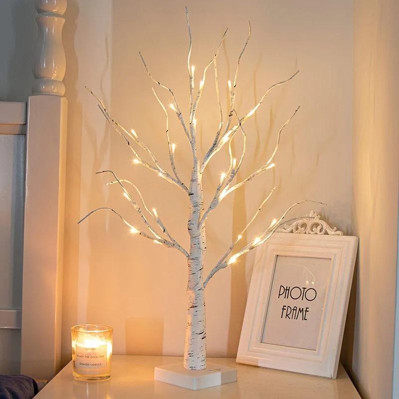 White Birch Branch Light LED Festive Lights USB & Battery Operated For Christmas Party Wedding Decoration Twig Outdoor Lights
