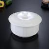 Large Ceramic White Soup Tureen with Lid - Perfect for Stewed Chicken, Double Boiling, and Rich Stews