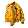 SemiAugust Outerwear Flight Jacket Blouson Patch Military Jacket Nylon Jumper Spring Clothes yellowM Men's MA-1 M-A-One