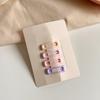4Pcs Hairpins Hollow Star Heart Butterflies Shape Hair Clips Soft Macaron Colors Gentle BB Clips Kids Hair Accessories