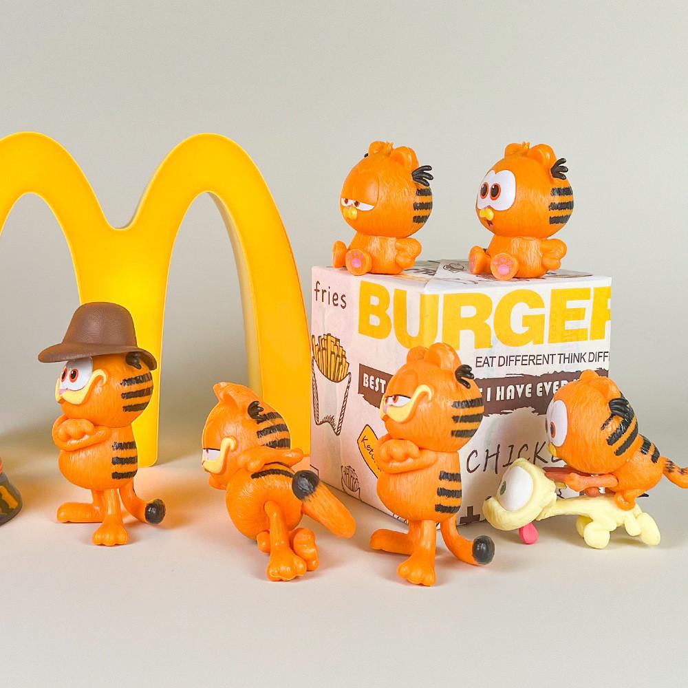 The Garfield Show Pvc Collectible Figures Set With Cute Cartoon Design For Fans And Collectors