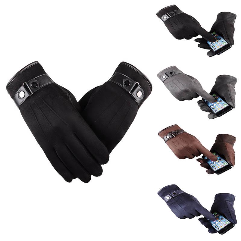 Touchscreen Winter Gloves - Thick Warm Wool Knit Fleece Lined Gloves
