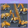 Crane Mixer Truck Inertia Engineering Children Toy With Sound Light And