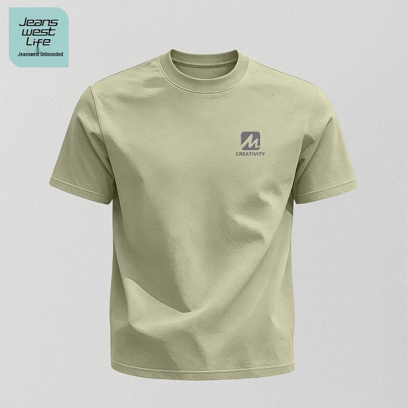 JEANSWEST LIFE Men s Loose Fit Pure Cotton Short Sleeve T-Shirt L
