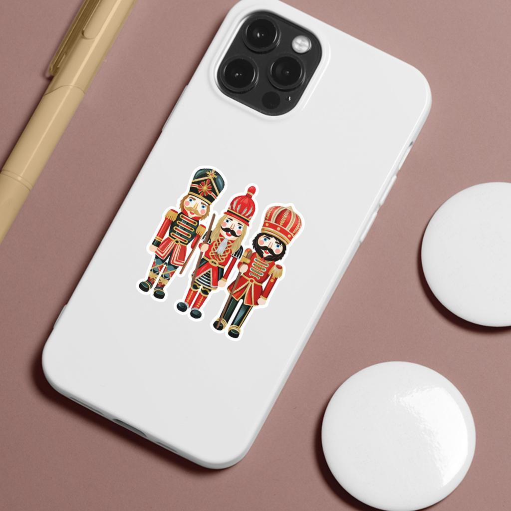 100 Nutcracker Doodle Stickers DIY Stationery Stickers Water Cup Computer Skateboard Waterproof Decorative Stickers