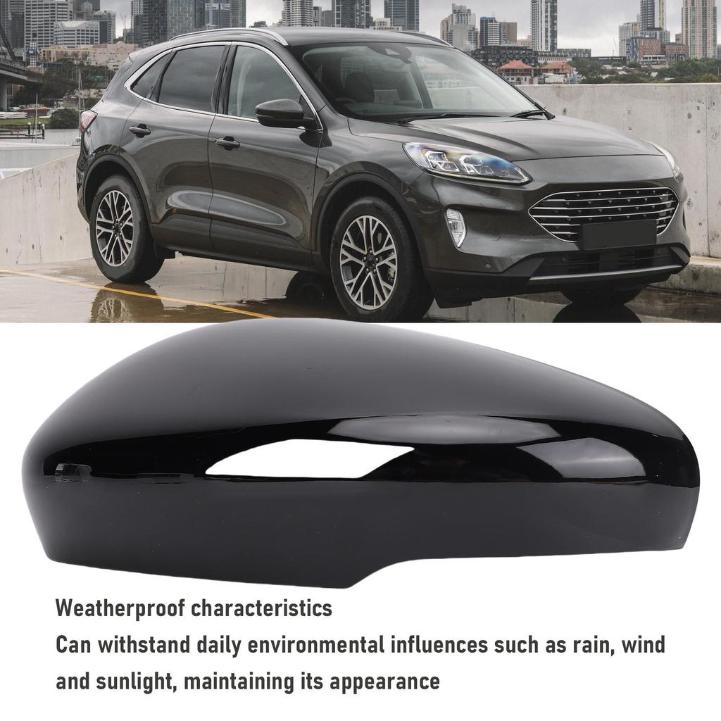 Rearview Mirror Cover  Door Wing Mirror Cover Black High Strength Weatherproof for Vehicle Replacement for Escape 2020-2025