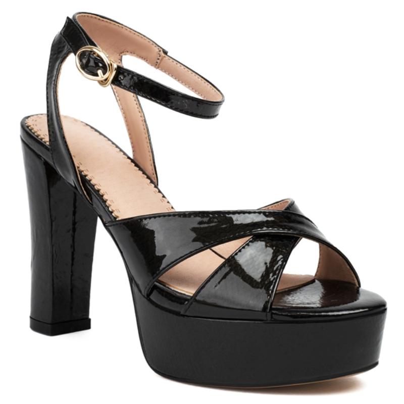 

Элегантные женские сандалии на платформе летняя обувь 2024 золото черный высокий каблук гладиаторы шлепанцы модная обувь для вечеринок танцев женская 39 чёрный