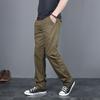 Men's Plus Size Pure Cotton Casual Pants - Spring/Autumn Trendy Workwear 2024