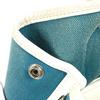 HERMES Garden Party TPM Hand Bag Tote Bag Toile Offishe/Leather blue/White